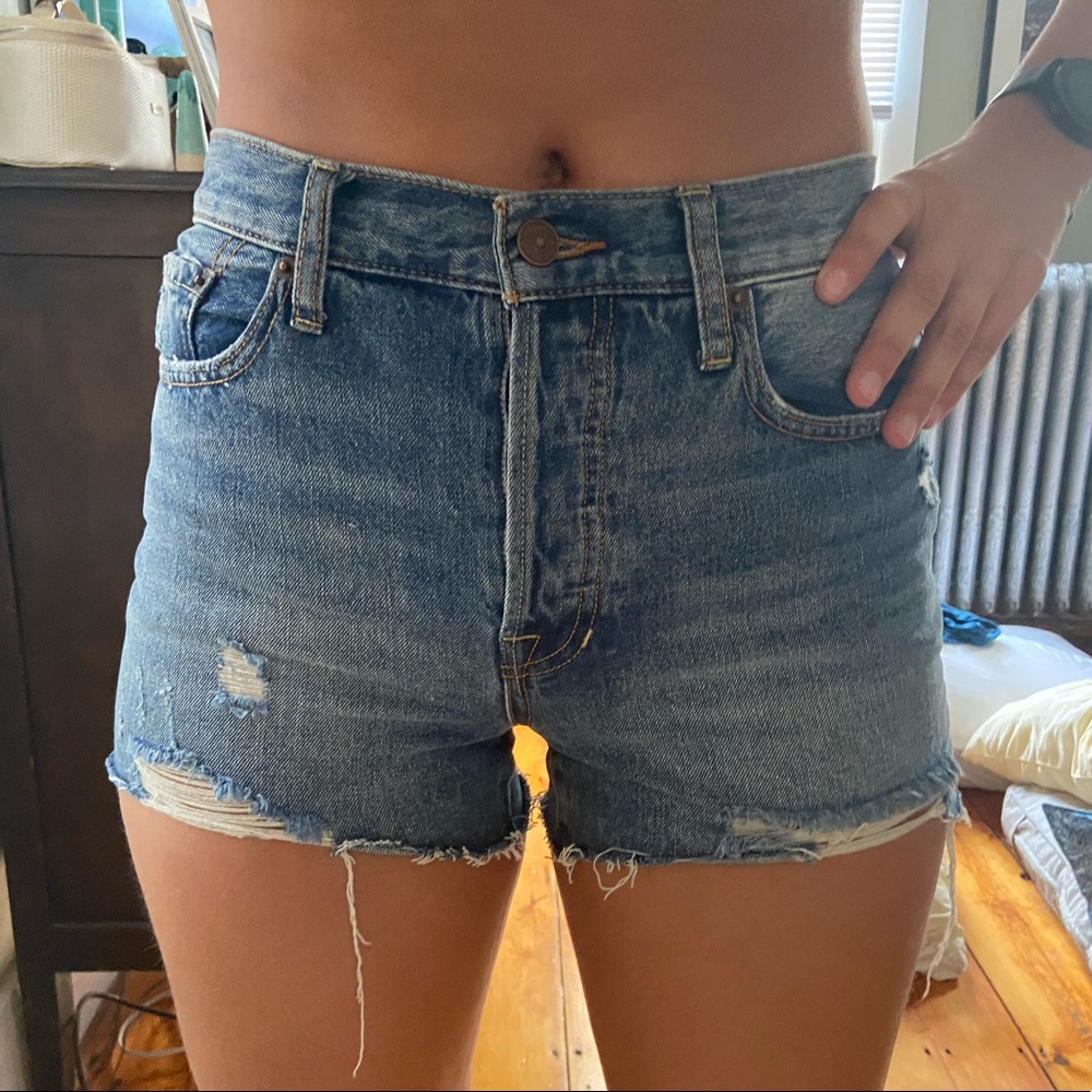 Free people mid rise shorts